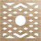 Ekena Millwork Chevron Wood Fretwork Pierced Ceiling Medallion, Red Oak, 24"OD x 6 1/4"ID x 1/4"T CMWP24X24X0250CHRO - alternate 1